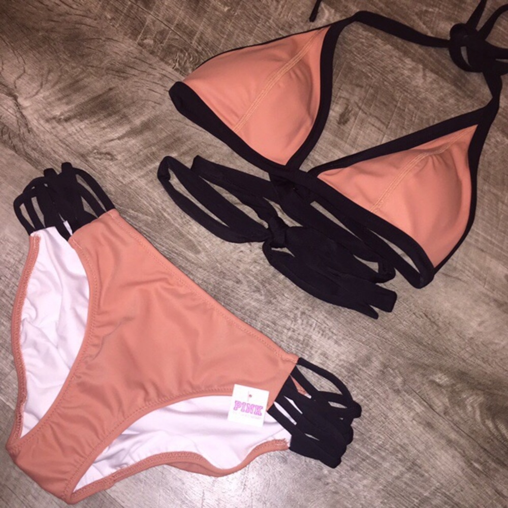 🔥MOVING SALE📦 🆕VS PINK Bronzed Bikini Set